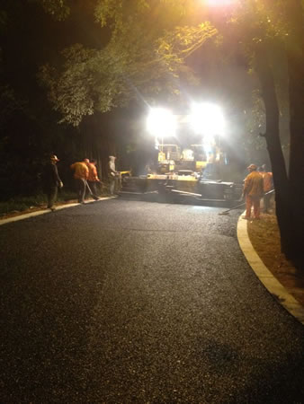 佛山市禅城区小区花园内道路沥青路面施工工程案例